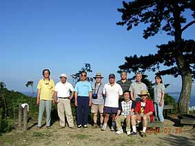 淡路島洲本城跡に全員集合