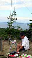 淡路島で「移動運用中」のJA1KHV